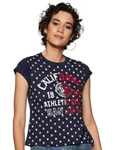 Unshackled Women s Solid T Shirt Rs 154 amazon dealnloot