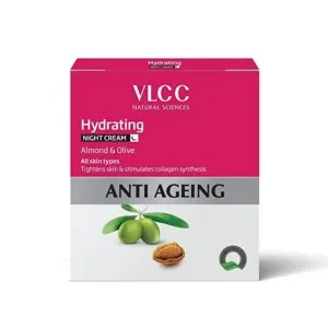 VLCC Hydrating Anti Ageing Night Cream 50g Rs 225 amazon dealnloot