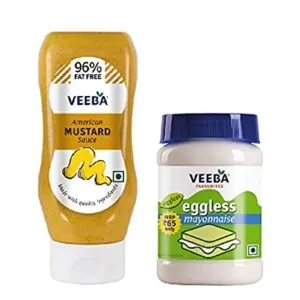 Veeba American Mustard Sauce 300g and Eggless Rs 160 amazon dealnloot