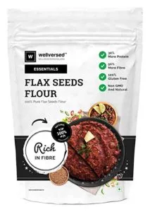 Wellversed Essentials Flax Seed Flour 350g Protein Rs 99 amazon dealnloot