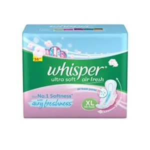 Whisper Ultra Soft Sanitary Pads for Women Rs 278 amazon dealnloot