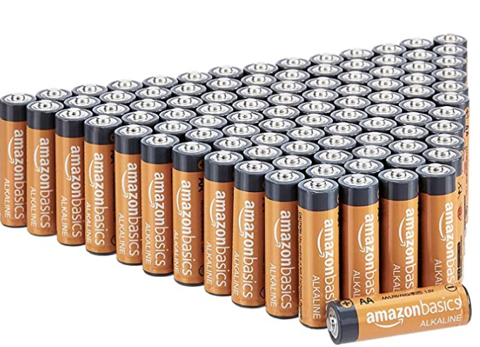 AmazonBasics AA Performance Alkaline Non-rechargeable Batteries (100-Pack)