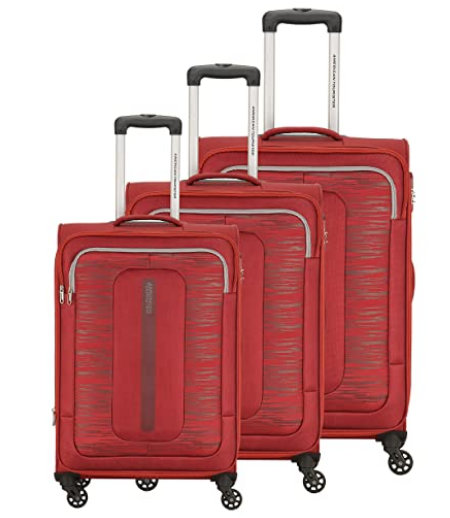American Tourister Brisbane Polyester Red Softsided Luggage Set