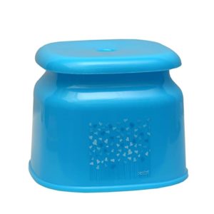 Cello Marbella Square Plastic Stool Blue Rs 196 amazon dealnloot