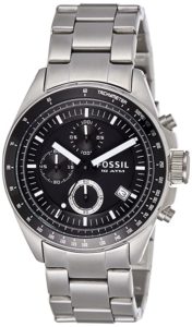 Fossil Decker Chronograph Analog Black Dial Men Rs 3998 amazon dealnloot