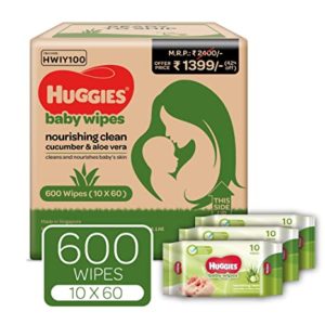 Huggies Nourshing Clean Baby Wipes Monthly Travel Rs 700 amazon dealnloot