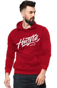 Leotude Men s Regular Fit Hoodie Hustle Rs 399 amazon dealnloot