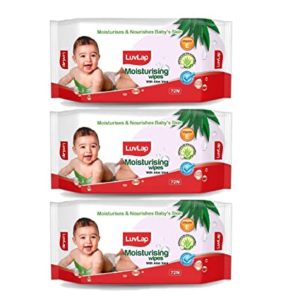 LuvLap Baby Moisturising Wipes with Aloe Vera Rs 148 amazon dealnloot