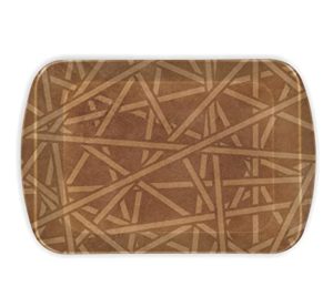 Milton Trendy Criscross Large Melamine Tray Brown Rs 210 amazon dealnloot