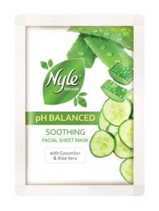 Nyle Soothing Cucumber Aloe Vera Sheet Mask Rs 75 amazon dealnloot