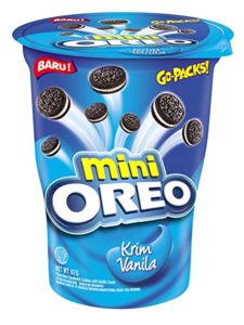 Oreo Mini Cream Filled Vanilla Sandwich Biscuits Rs 220 amazon dealnloot