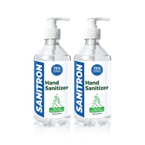 SANITRON Hand Sanitizer with Pump with 75 Rs 400 amazon dealnloot