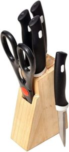 VR Wood Kitchen Knife Set with Wooden Rs 260 amazon dealnloot