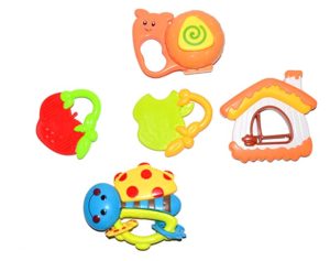 Vibgyor Vibes 5 PCS Lovely Colourful Rattle Rs 214 amazon dealnloot