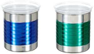 Amazon Brand Solimo Stainless Steel Ribbed Canisters Rs 224 amazon dealnloot