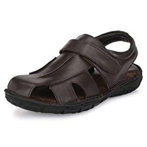Burwood Men s Leather Casual Sandals Rs 408 amazon dealnloot