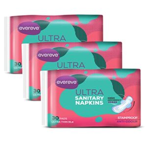 Evereve Ultra Sanitary Napkin XXL 320mm Pack Rs 419 amazon dealnloot