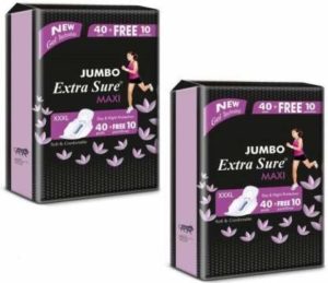 Extra Sure Sanitary Pad Jumbo XXXL Size Rs 589 amazon dealnloot