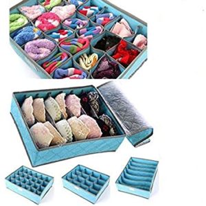 PAffy Fabric Foldable Storage Box with Cover Rs 285 amazon dealnloot