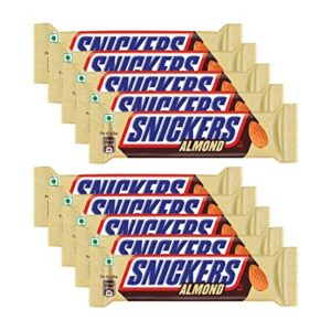 Snickers Almond Filled Chocolates 45g Bar Pack Rs 375 amazon dealnloot