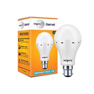 wipro Garnet 12W Emergency Bulb NE1201_White Rs 439 amazon dealnloot