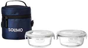 Amazon Brand Solimo Borosilicate Glass Lunch Box Rs 189 amazon dealnloot