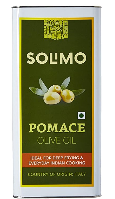 Amazon Brand - Solimo Pomace Olive Oil, 5l