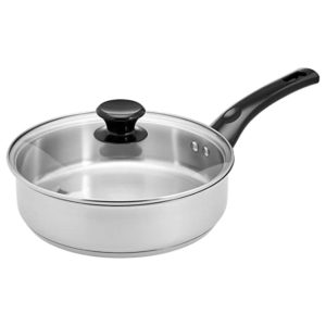 Amazon Brand Solimo Stainless Steel Sautee Pan Rs 429 amazon dealnloot