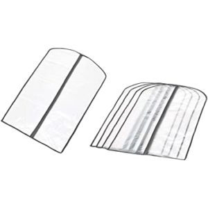 AmazonBasics Zippered Peva Garment Bags 5 Pack Rs 299 amazon dealnloot