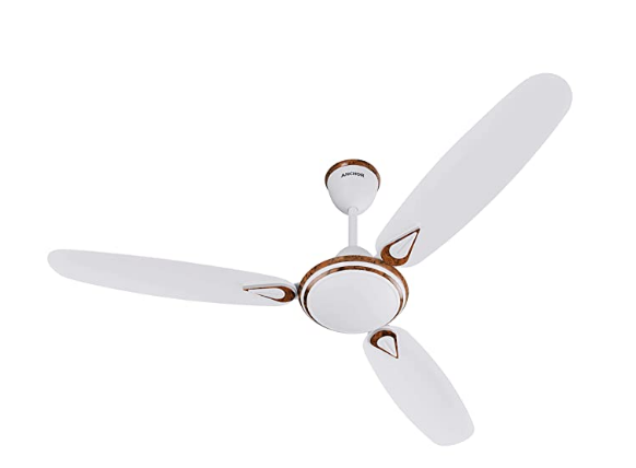 Anchor by Panasonic Luxoria DLX 1200mm Anti Dust Ceiling Fan (Matt White Mahogany)