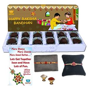 BOGATCHI Rakhi Chocolates for Brother Dark Chocolates Rs 196 amazon dealnloot