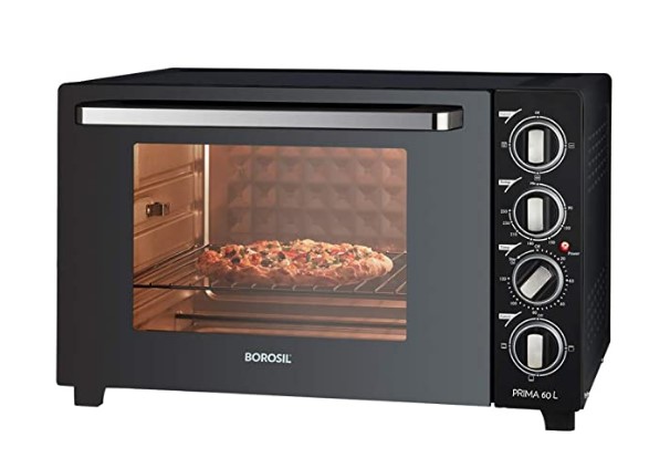 Borosil - Prima 60 L OTG, with Motorised Rotisserie and Convection, 2000W