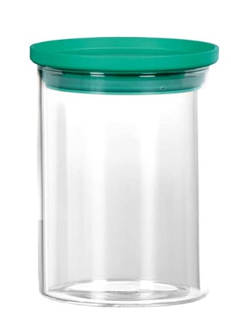 Cello Glass Container- 700 ml, 1 Piece,Green