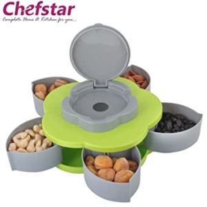 Chefstar 5 Compartments Flower Candy Box Serving Rs 118 amazon dealnloot