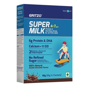 Gritzo supermilk active kids 4 7 years Rs 49 amazon dealnloot