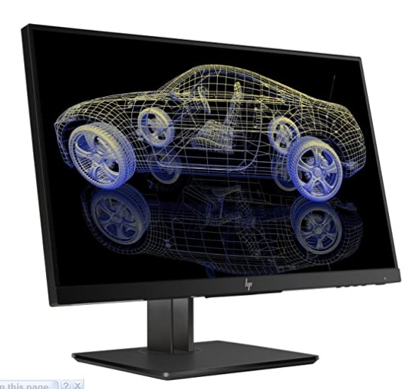 HP 23-inch Micro-Edge Full HD IPS Display with VGA - Z23n G2 (Black)