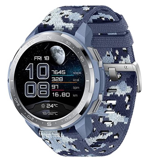 Honor Watch GS Pro (Camo Blue), Upto 25-Days Battery Life