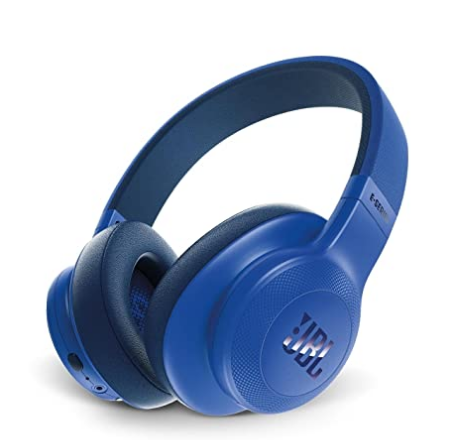JBL E55BT Signature Sound Wireless Over-Ear Headphones with Mic (Blue)