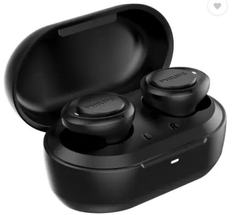 PHILIPS TAT1215BK (TWS) with IPX4 Splash-Proof Design Bluetooth Headset 