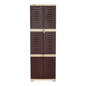 Supreme Fusion Plastic Cupboard Large Globus Brown Rs 2409 amazon dealnloot