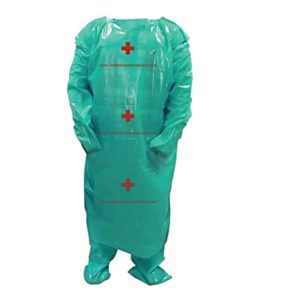 Veera PPE 03_Green_PK050 Personal Protection Disposable PPE Rs 1223 amazon dealnloot