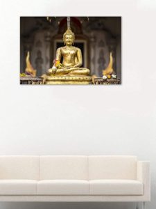 999Store Printed Golden Buddha In The Bamboo Rs 687 amazon dealnloot