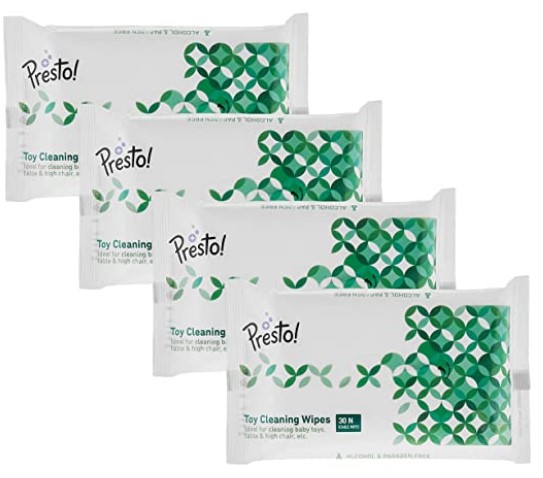 Amazon Brand - Presto! Toy Cleaning Wipes