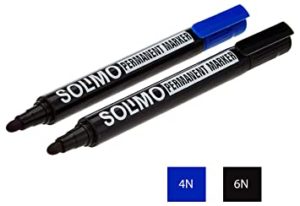 Amazon Brand Solimo Permanent Marker Set Black Rs 109 amazon dealnloot