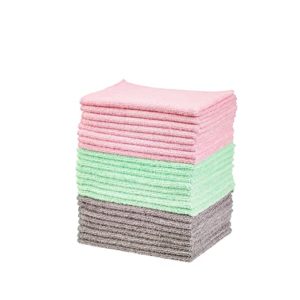 AmazonBasics Green Gray and Pink Microfiber Cleaning Rs 354 amazon dealnloot