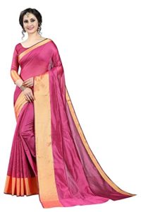 Arkee Designer Women s Cotton silk saree Rs 199 amazon dealnloot