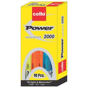 Cello Power Line Highlighter Pack of 10 Rs 53 amazon dealnloot