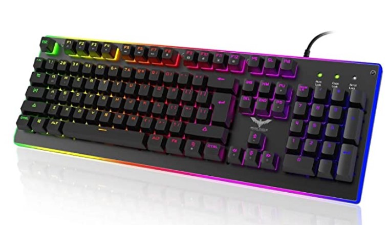 HAVIT HV-KB380L LED Backlit Wired Membrane Gaming Keyboard (Black)