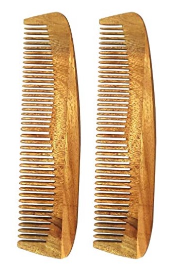 Herb Essential Anti-Hairfall Neem Wood Comb