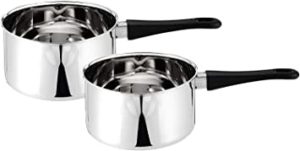 Kaiserhoff 2 Piece Stainless Steel Saucepan Set Rs 317 amazon dealnloot
